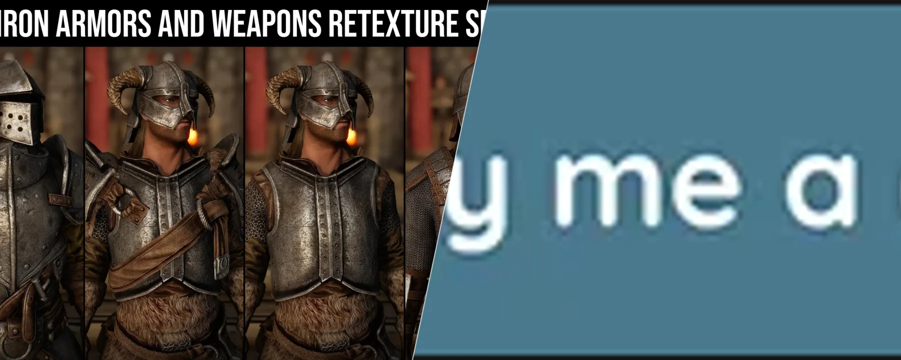Iron Armors and Weapons Retexture SE — Iron Armors and Weapons Retexture SE screenshots 1–2