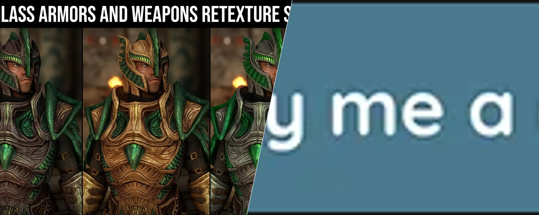 Glass Armors and Weapons Retexture SE — Glass Armors and Weapons Retexture SE screenshots 1–2