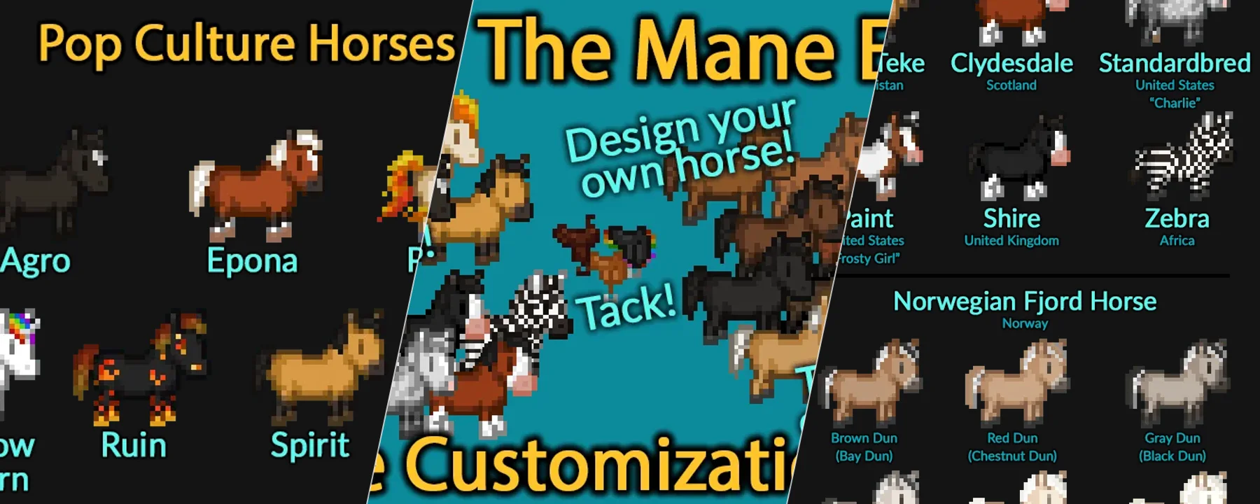 The Mane Event - Horse Customizer — The Mane Event - Horse Customizer screenshots 1–3