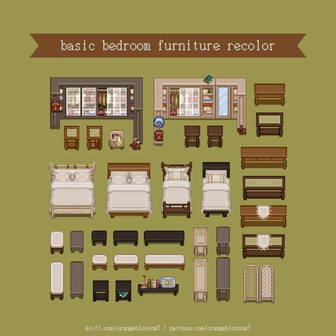 Orangeblossom's Basic Bedroom Furniture Recolor screenshot 1