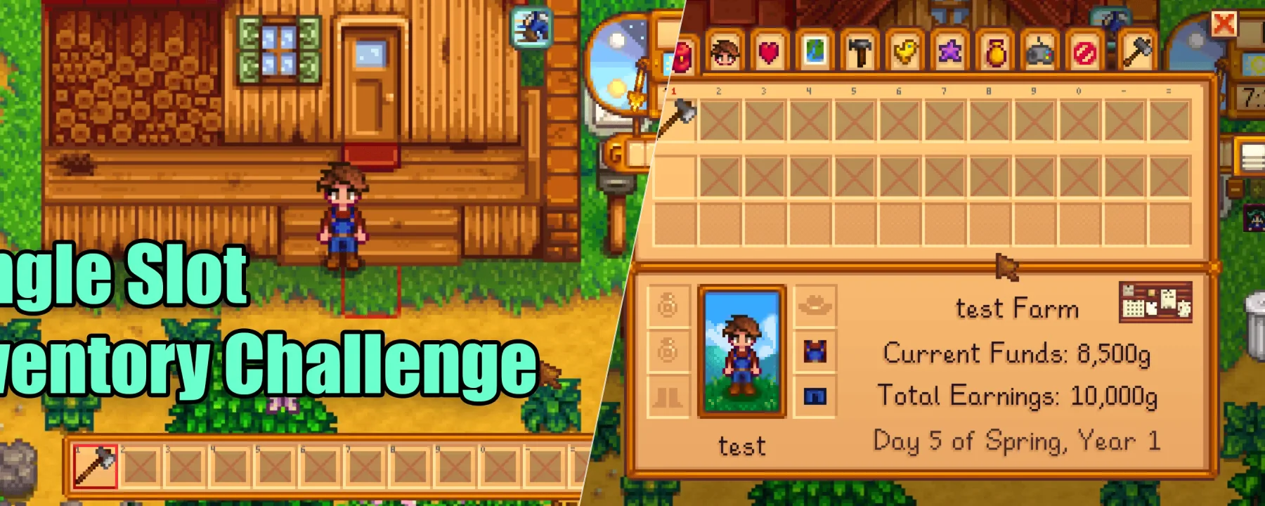 Single Slot Inventory Challenge — Single Slot Inventory Challenge screenshots 1–2