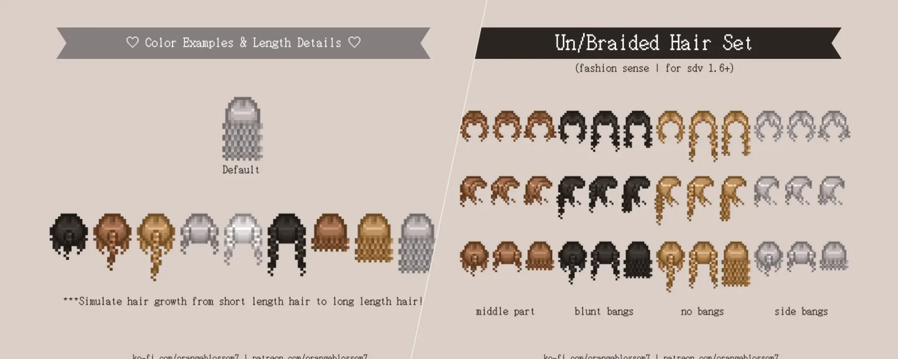 [Fashion Sense] Un/Braided Hair Set — [Fashion Sense] Un/Braided Hair Set screenshots 1–2