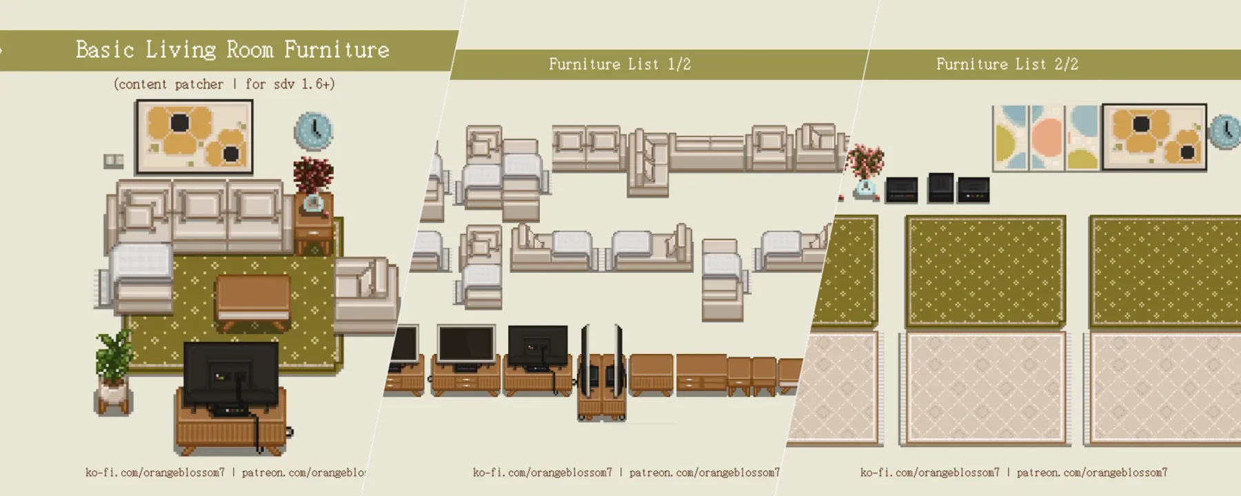 Basic Living Room Furniture — Basic Living Room Furniture screenshots 1–3