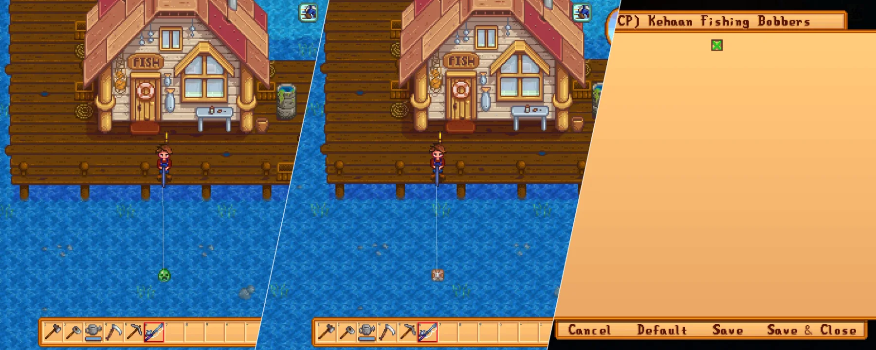 [CP] Kehaan Fishing Bobbers — [CP] Kehaan Fishing Bobbers screenshots 1–3