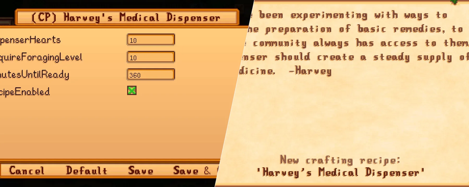 [CP] Harvey's Medical Dispenser — [CP] Harvey's Medical Dispenser screenshots 1–2