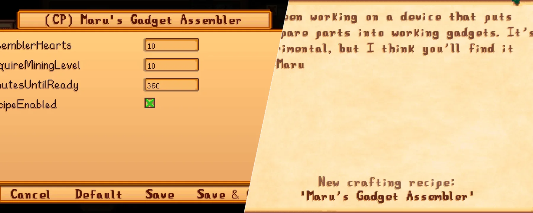 [CP] Maru's Gadget Assembler — [CP] Maru's Gadget Assembler screenshots 1–2