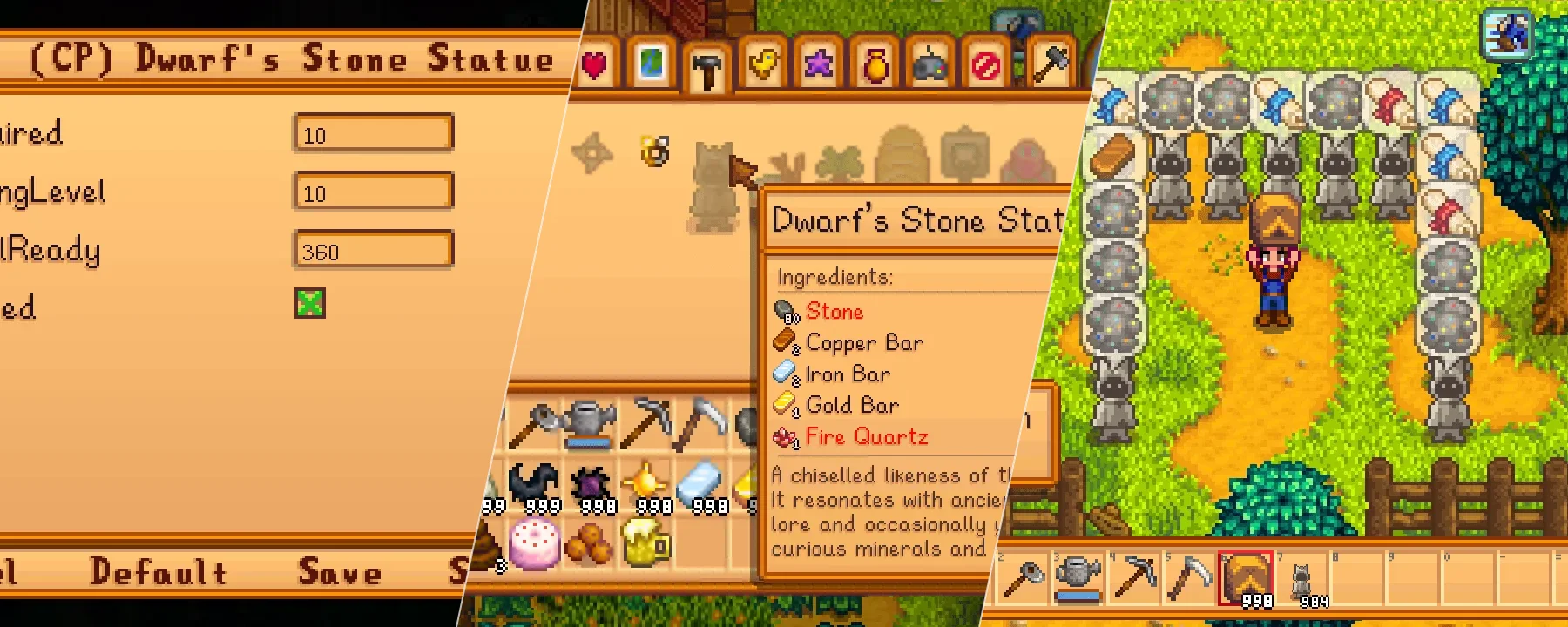 [CP] Dwarf's Stone Statue — [CP] Dwarf's Stone Statue screenshots 1–3
