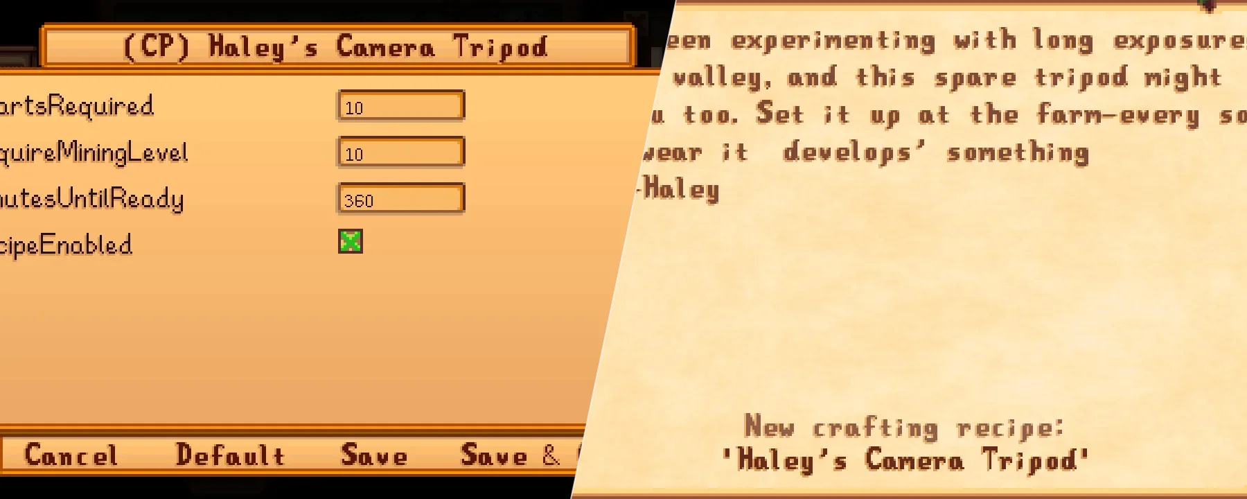 [CP] Haley’s Camera Tripod — [CP] Haley’s Camera Tripod screenshots 1–2