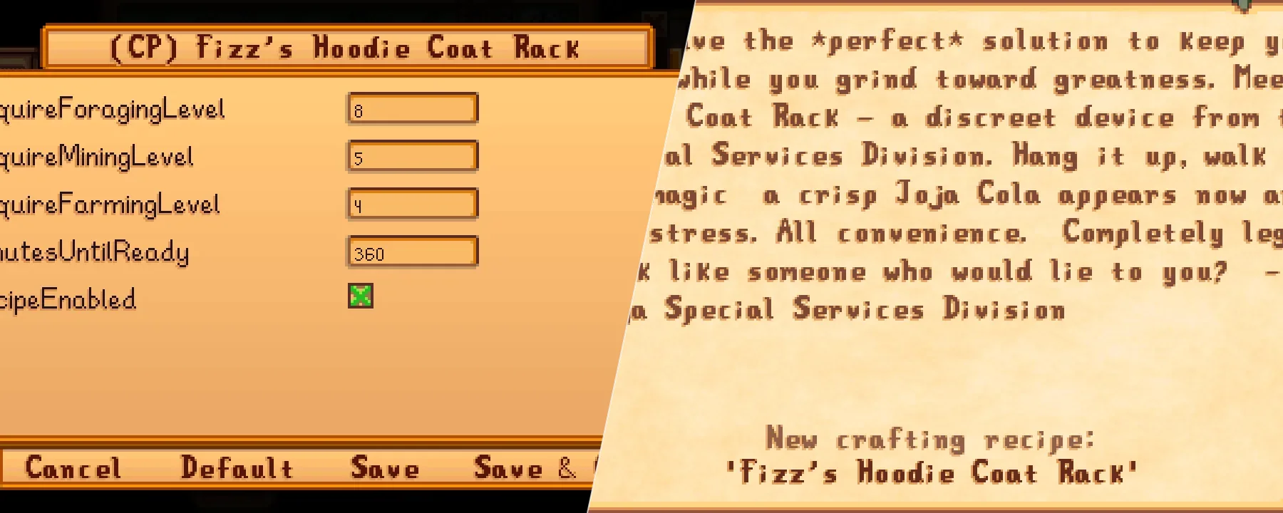 [CP] Fizz’s Hoodie Coat Rack — [CP] Fizz’s Hoodie Coat Rack screenshots 1–2