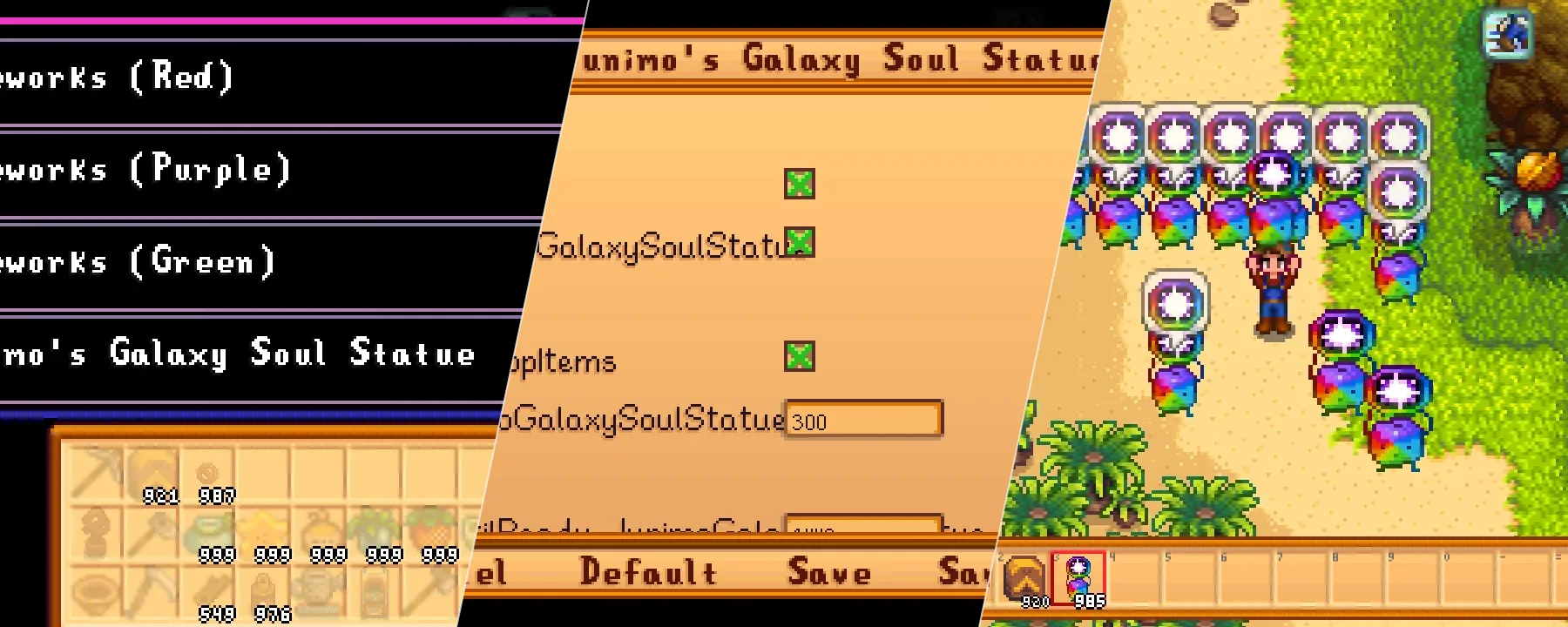 [CP] Junimo's Galaxy Soul Statue — [CP] Junimo's Galaxy Soul Statue screenshots 1–3