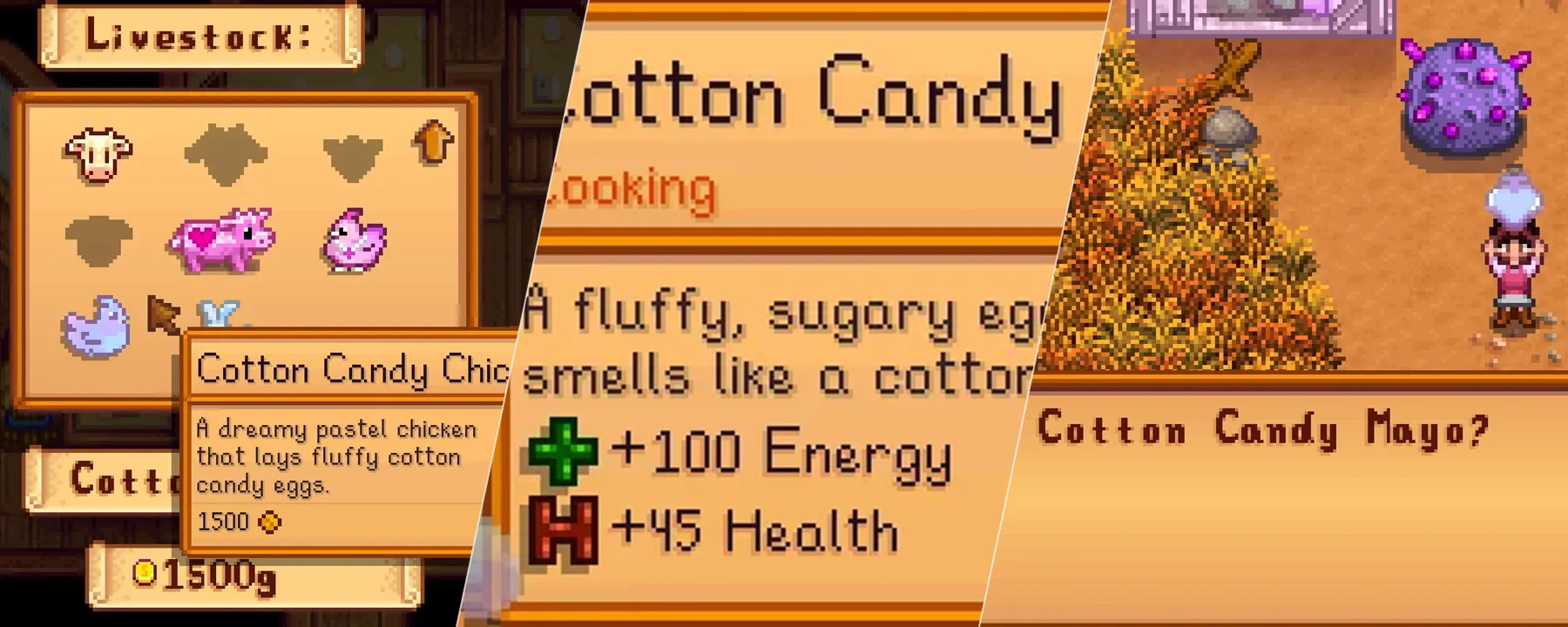Abrah's cotton candy chicken — Abrah's cotton candy chicken screenshots 1–3