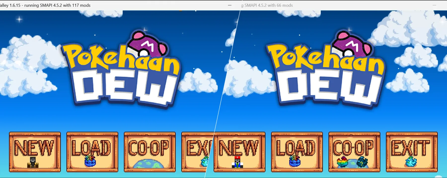 [CP] Pokehaan Dew - Main Menu — [CP] Pokehaan Dew - Main Menu screenshots 1–2