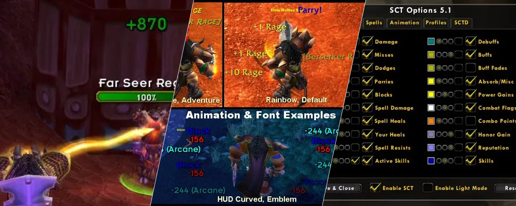 ScrollingCombatText — ScrollingCombatText screenshots 1–3