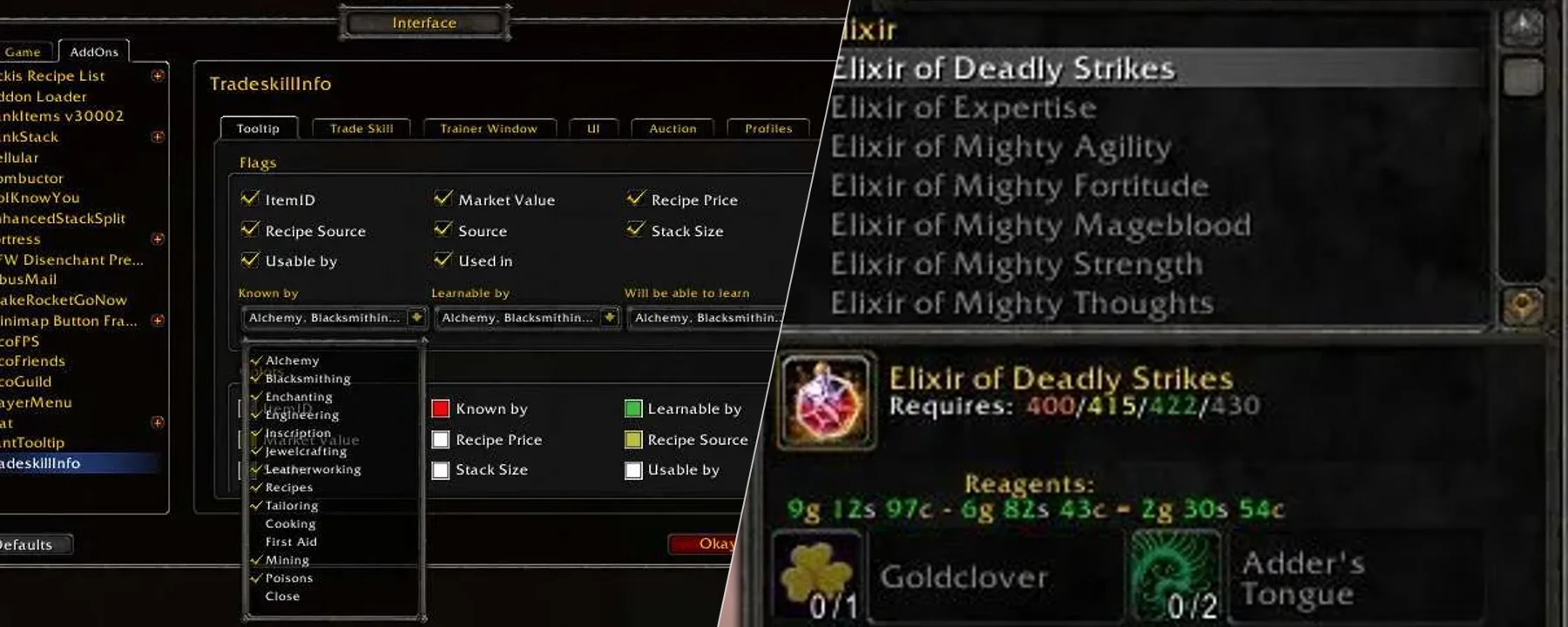 TradeSkillInfo — TradeSkillInfo screenshots 1–2