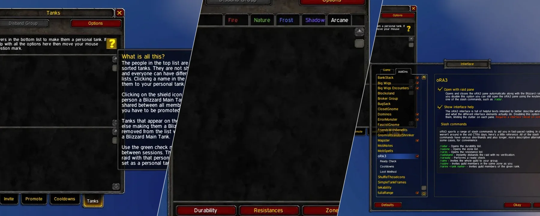 oRA3 — oRA3 screenshots 1–3