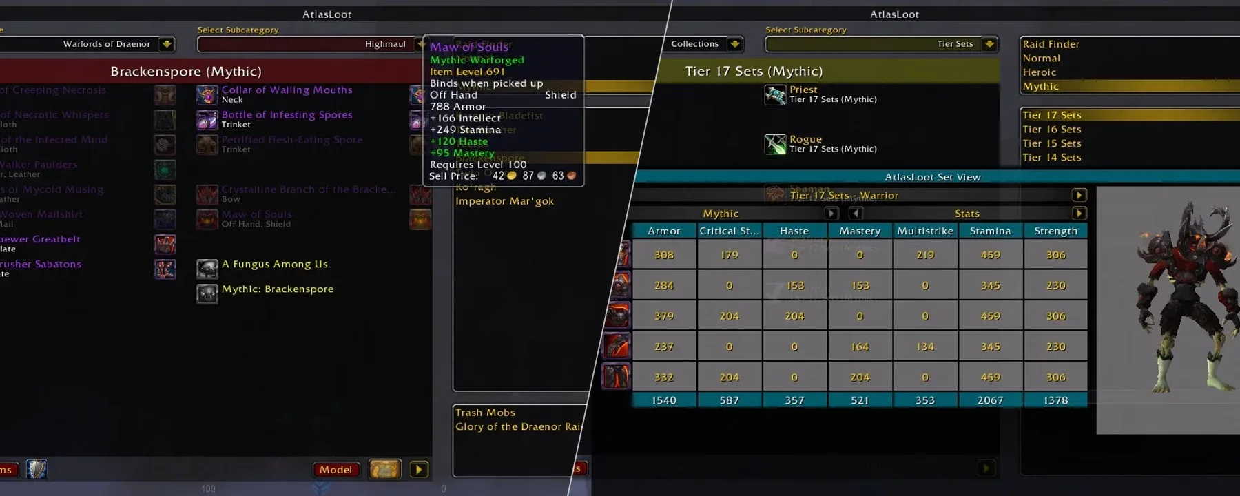 AtlasLoot Enhanced — AtlasLoot Enhanced screenshots 1–2