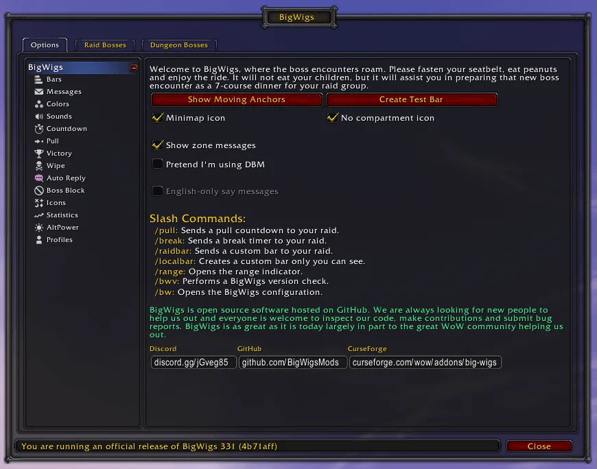 BigWigs (Boss Timers & Tools) screenshot 1