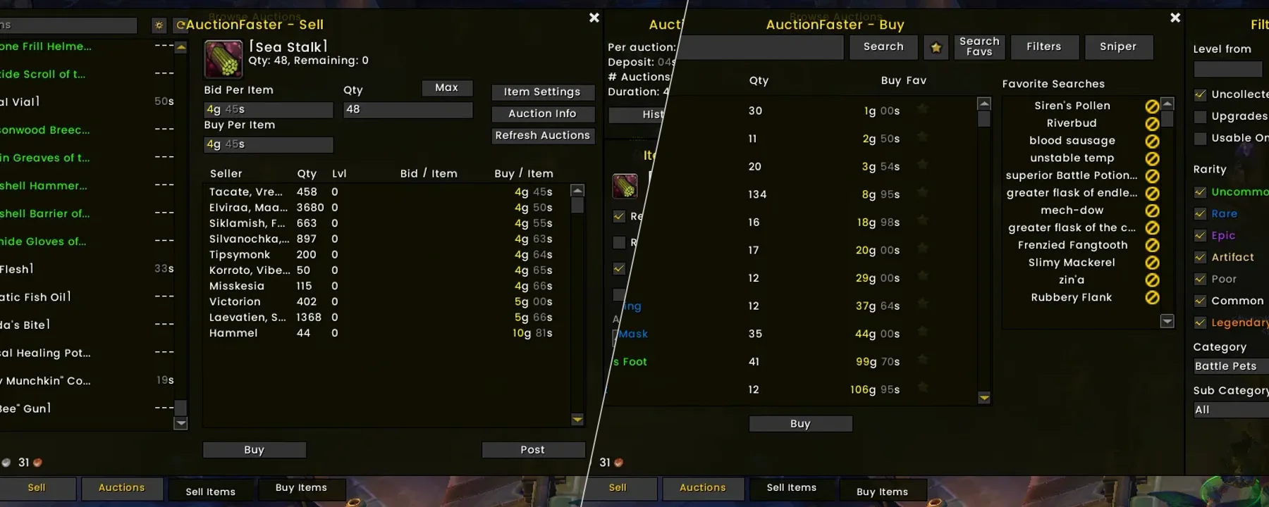 AuctionFaster — AuctionFaster screenshots 1–2