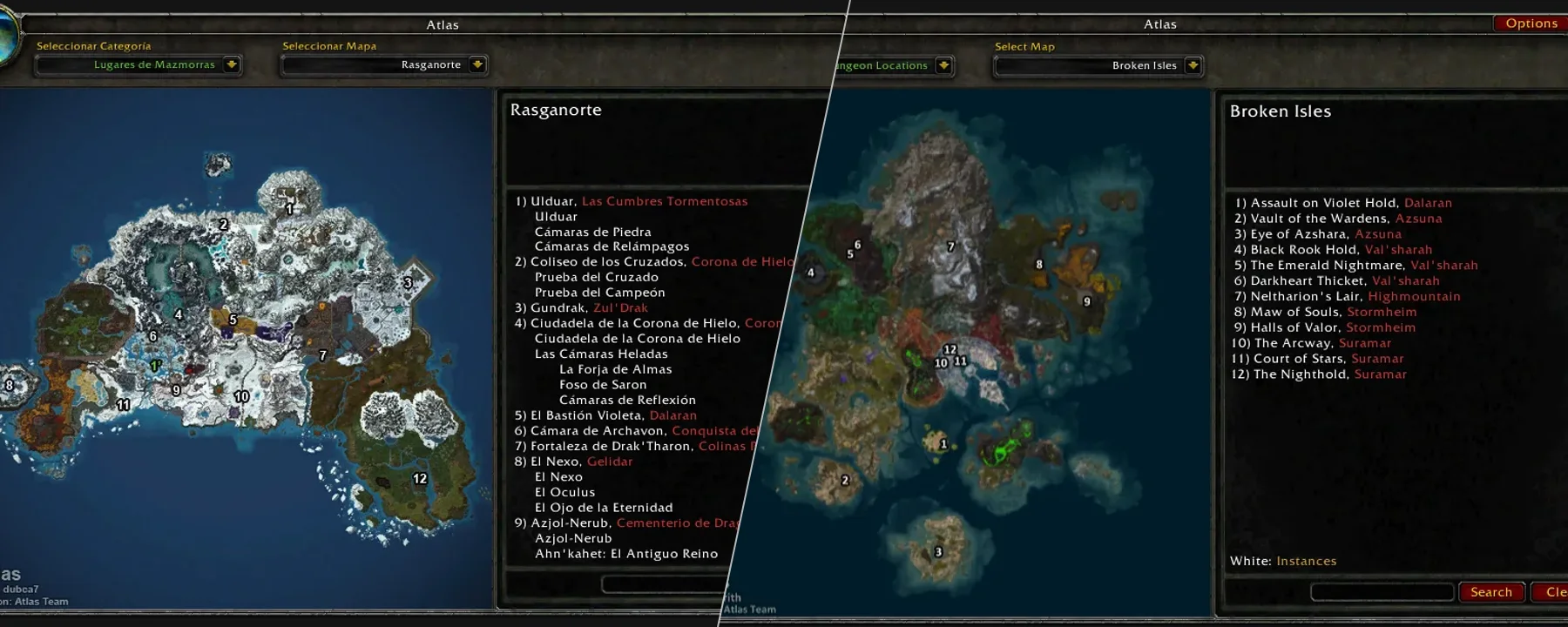Atlas Dungeon Locations — Atlas Dungeon Locations screenshots 1–2