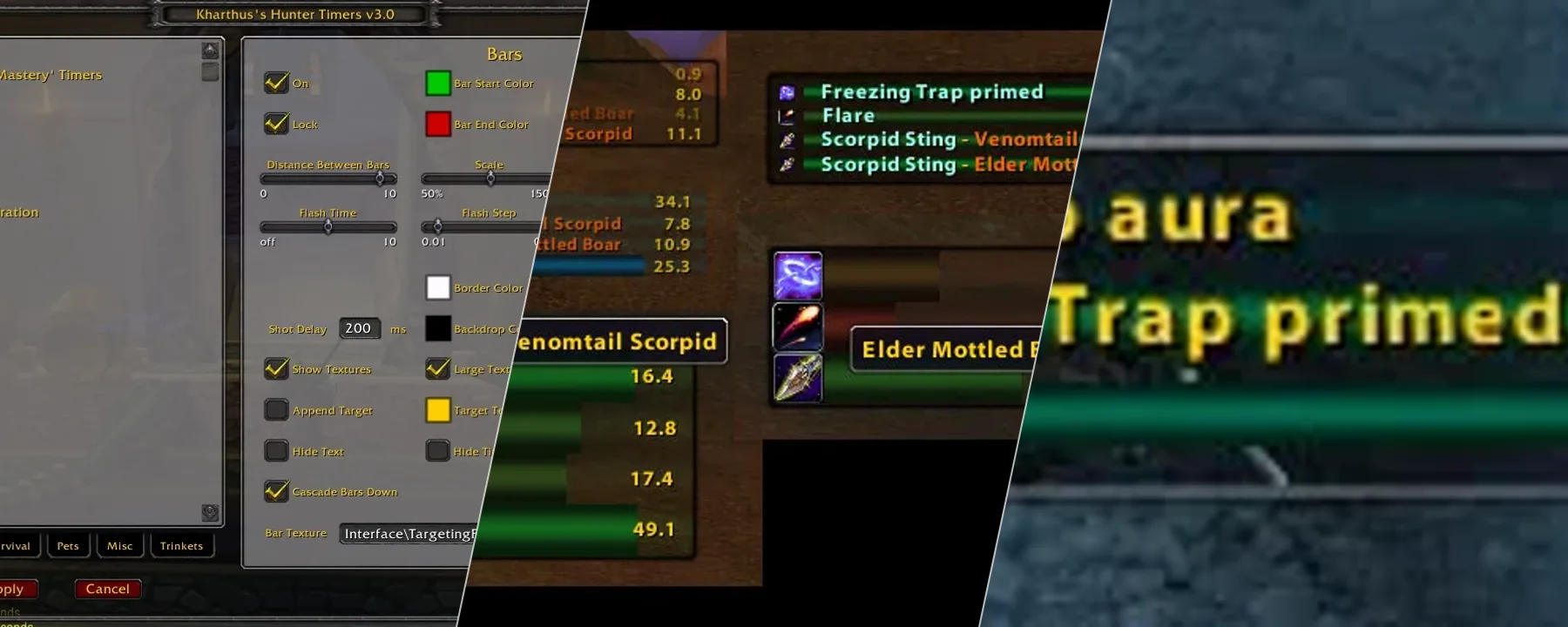 Kharthus's Hunter Timers — Kharthus's Hunter Timers screenshots 1–3
