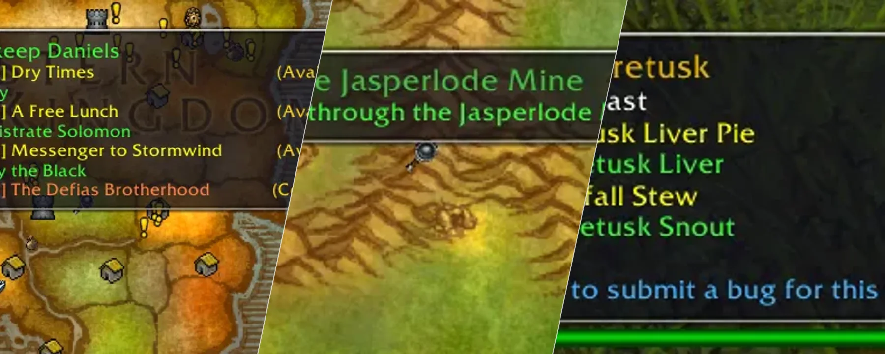 Questie — Questie screenshots 1–3