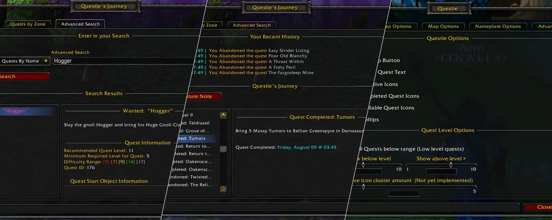 Questie — Questie screenshots 7–9
