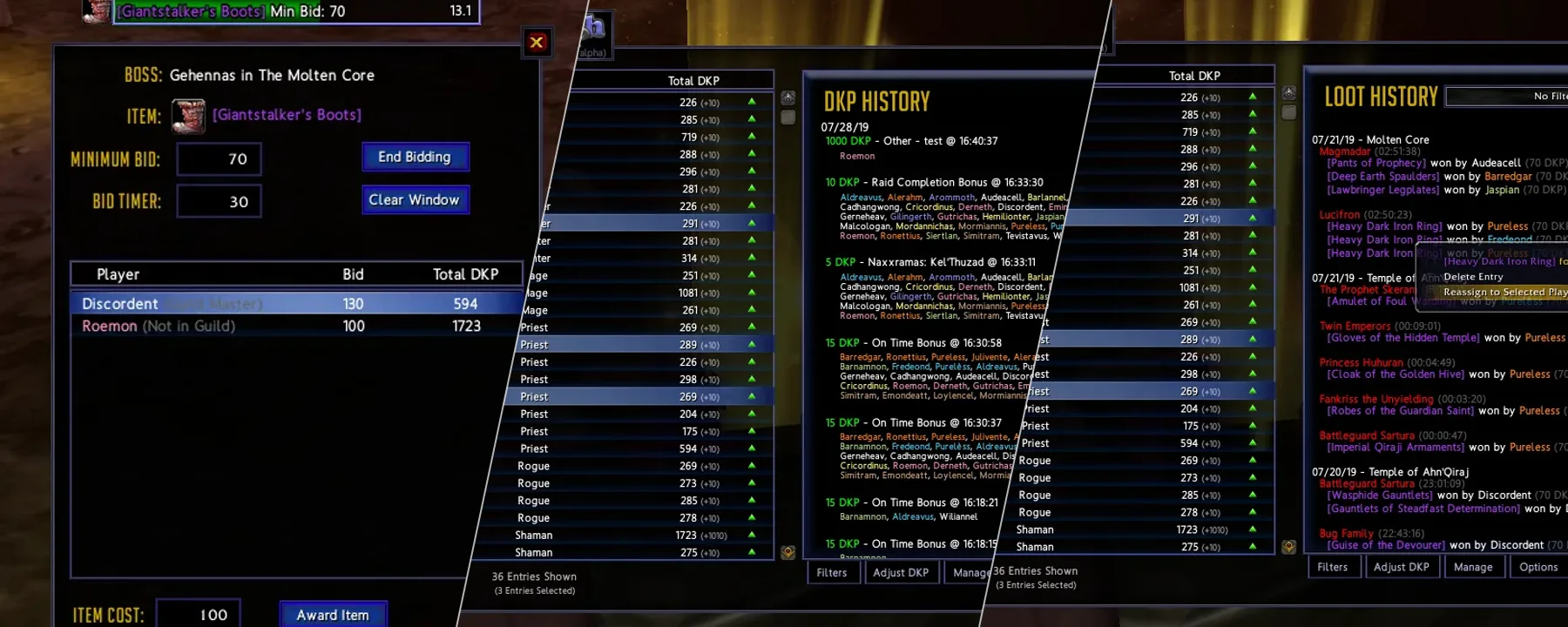 Monolith DKP — Monolith DKP screenshots 1–3