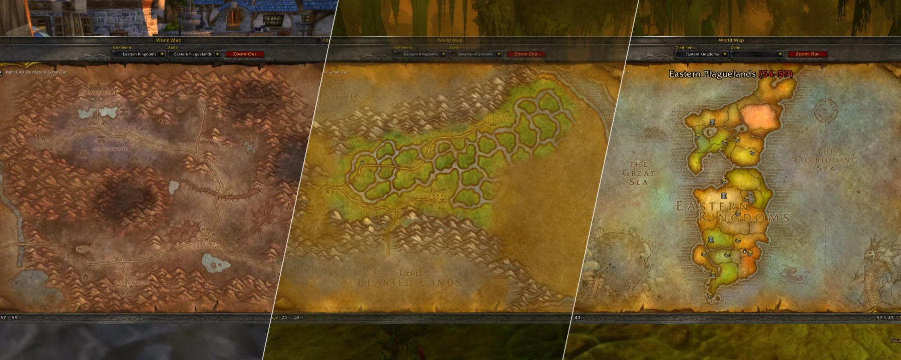 Enhanced World Map for WoW Classic — Enhanced World Map for WoW Classic screenshots 1–3