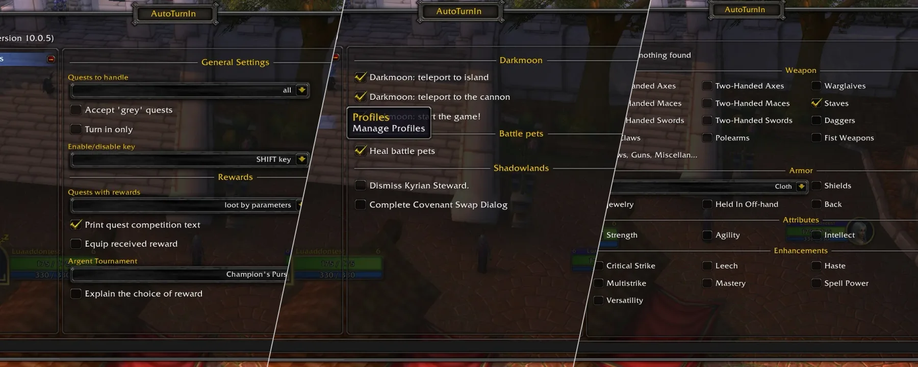 AutoTurnIn — AutoTurnIn screenshots 1–3