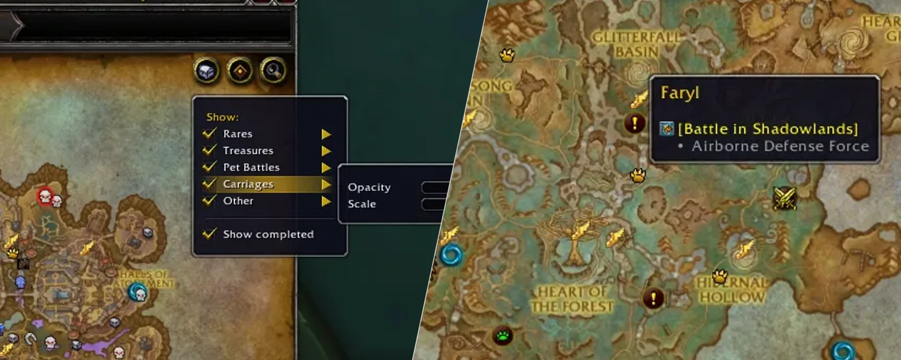 HandyNotes: Shadowlands — HandyNotes: Shadowlands screenshots 1–2