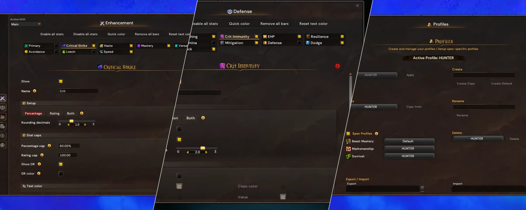 SinStats Character Stats — SinStats Character Stats screenshots 1–3