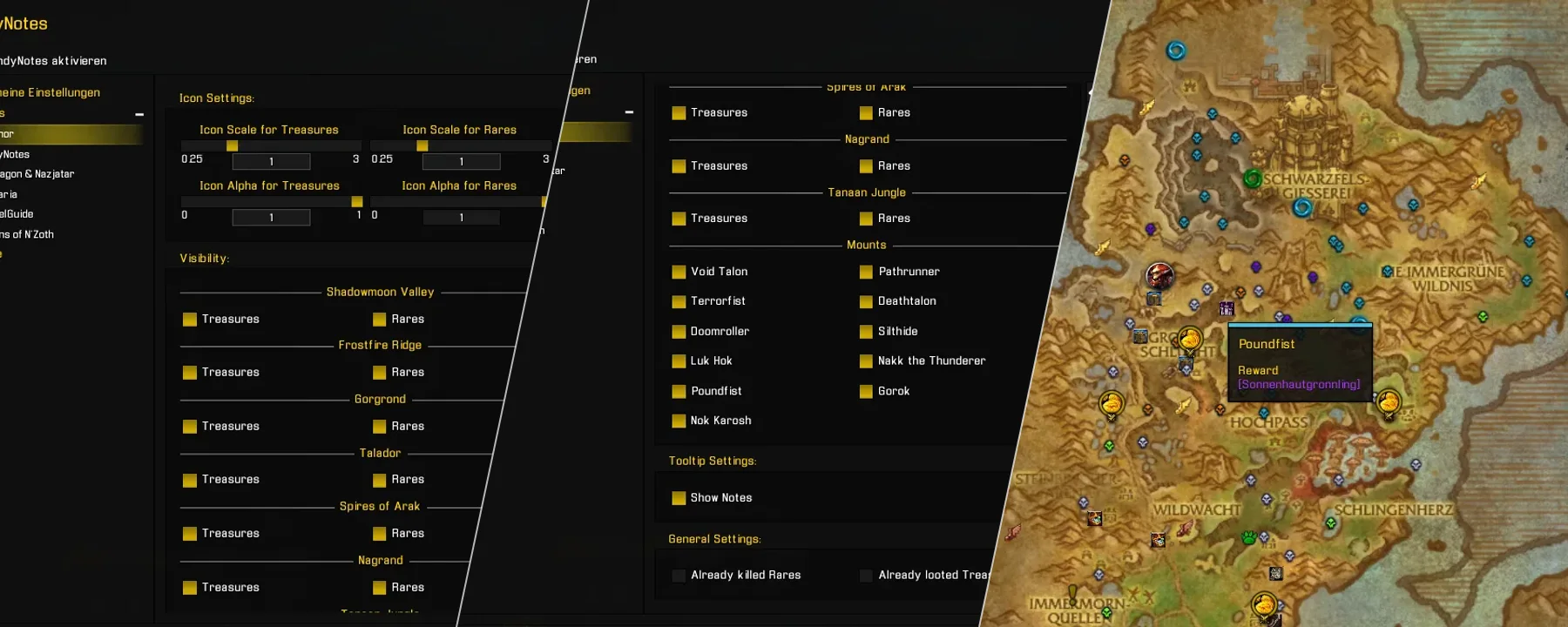 HandyNotes: Draenor — HandyNotes: Draenor screenshots 1–3