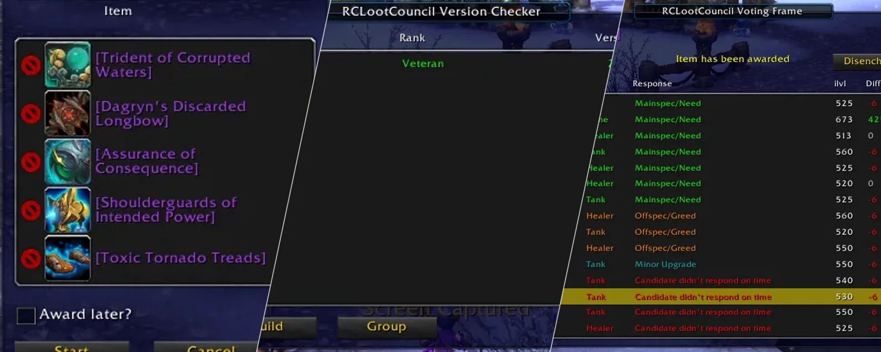 RCLootCouncil — RCLootCouncil screenshots 7–9