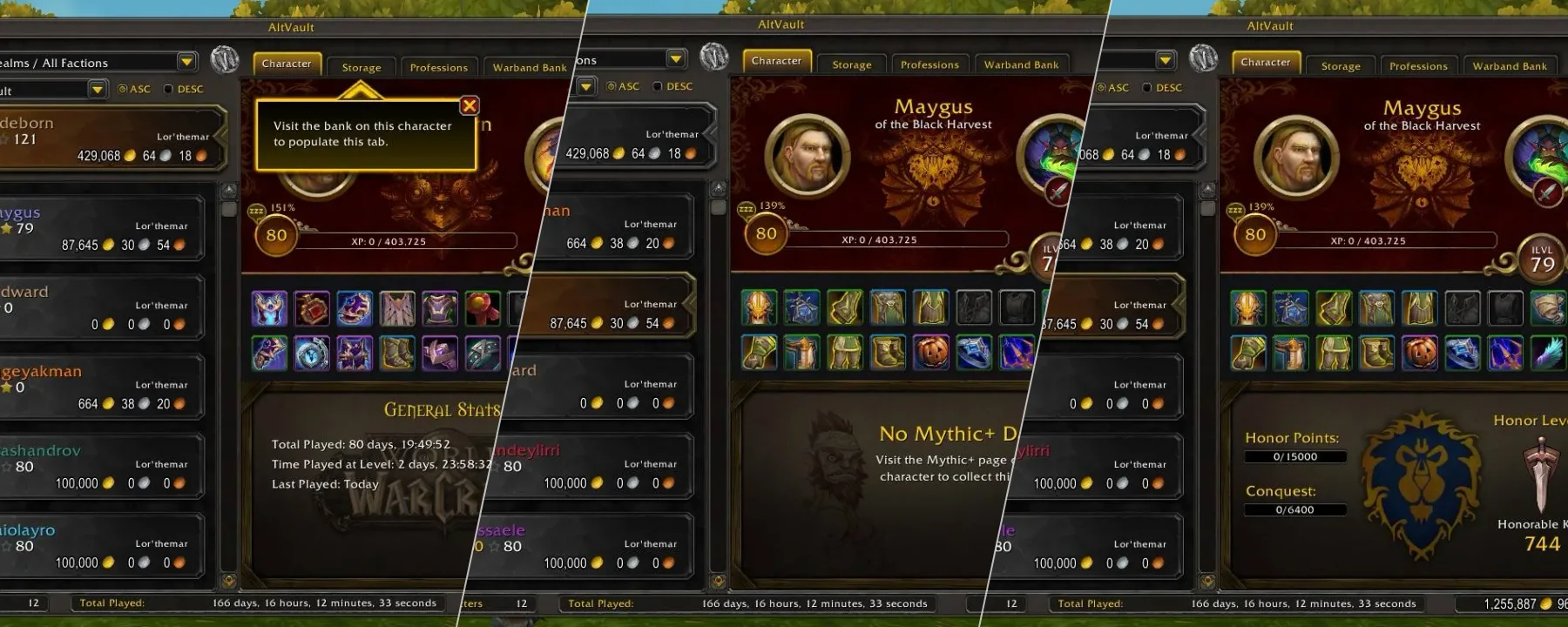 AltVault — AltVault screenshots 1–3