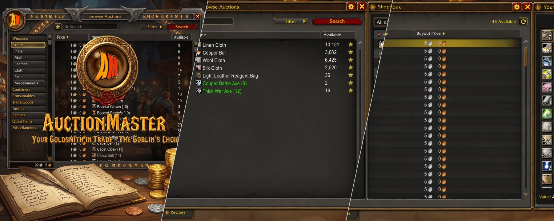 AuctionMaster — AuctionMaster screenshots 1–3