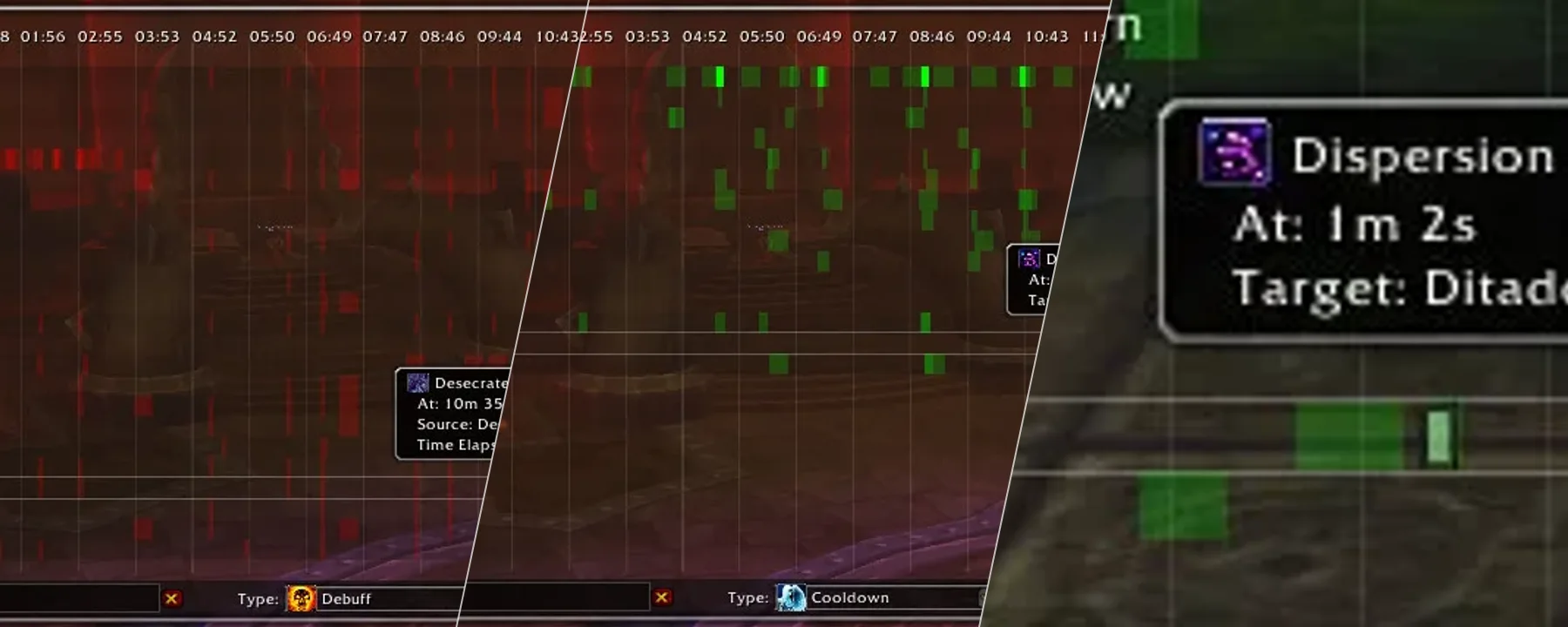Details! Damage Meter: Time Line (plugin) — Details! Damage Meter: Time Line (plugin) screenshots 1–3