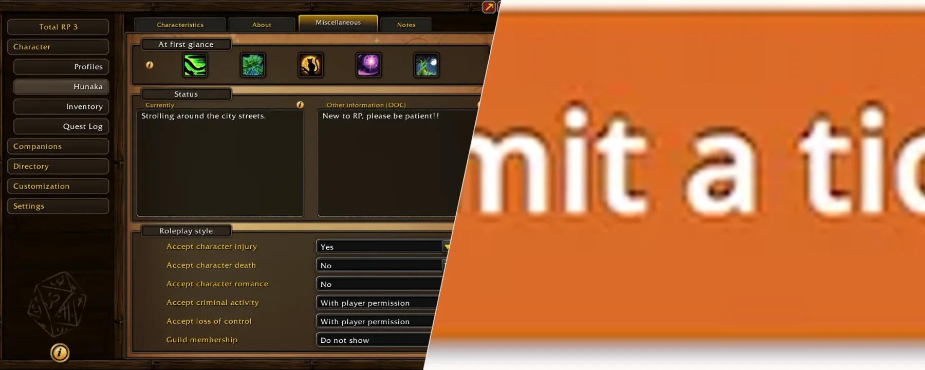 Total RP 3 — Total RP 3 screenshots 3–4