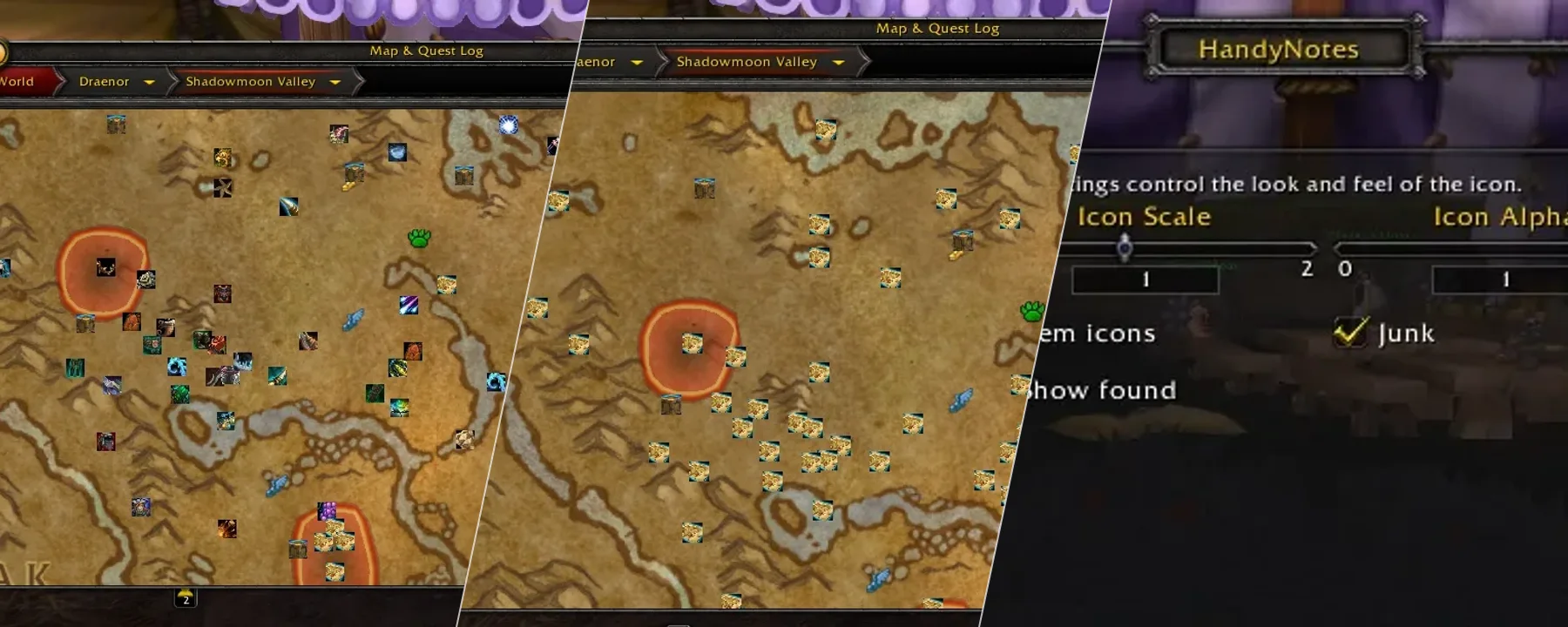 HandyNotes: Warlords of Draenor (Treasure Hunter + Rares) — HandyNotes: Warlords of Draenor (Treasure Hunter + Rares) screenshots 1–3