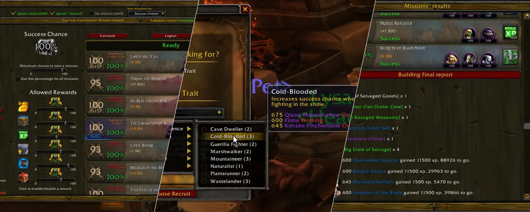 GarrisonCommander — GarrisonCommander screenshots 1–3