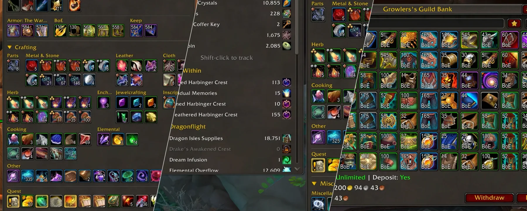 Baganator — Baganator screenshots 7–9