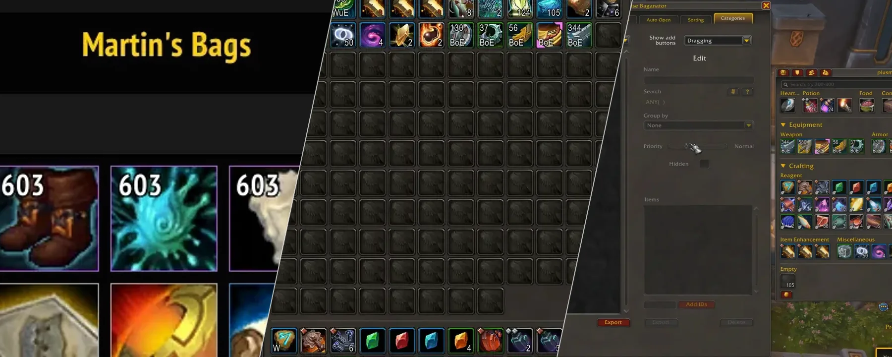 Baganator — Baganator screenshots 13–15