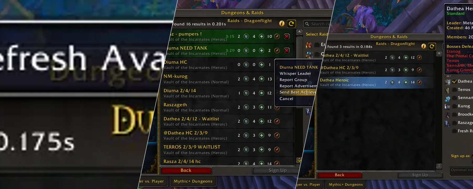 Premade Group Finder — Premade Group Finder screenshots 1–3